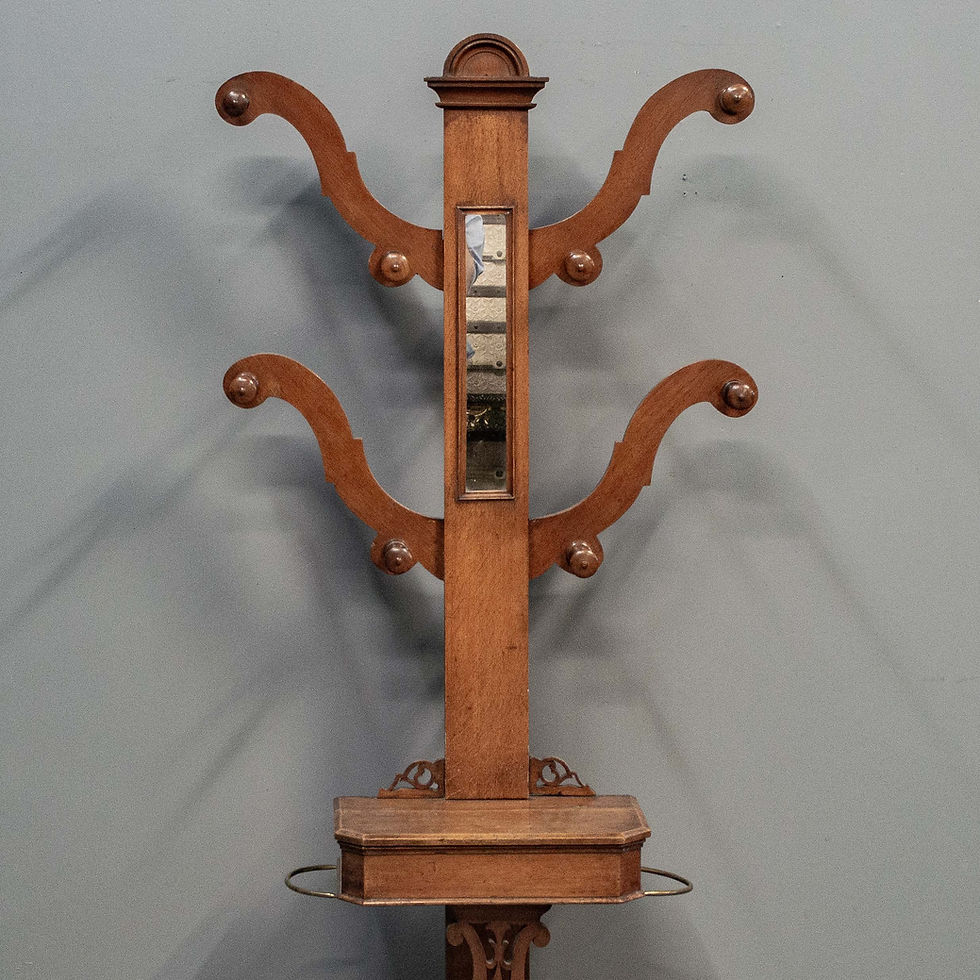 Thumbnail: Antique English Mahogany Hall Tree