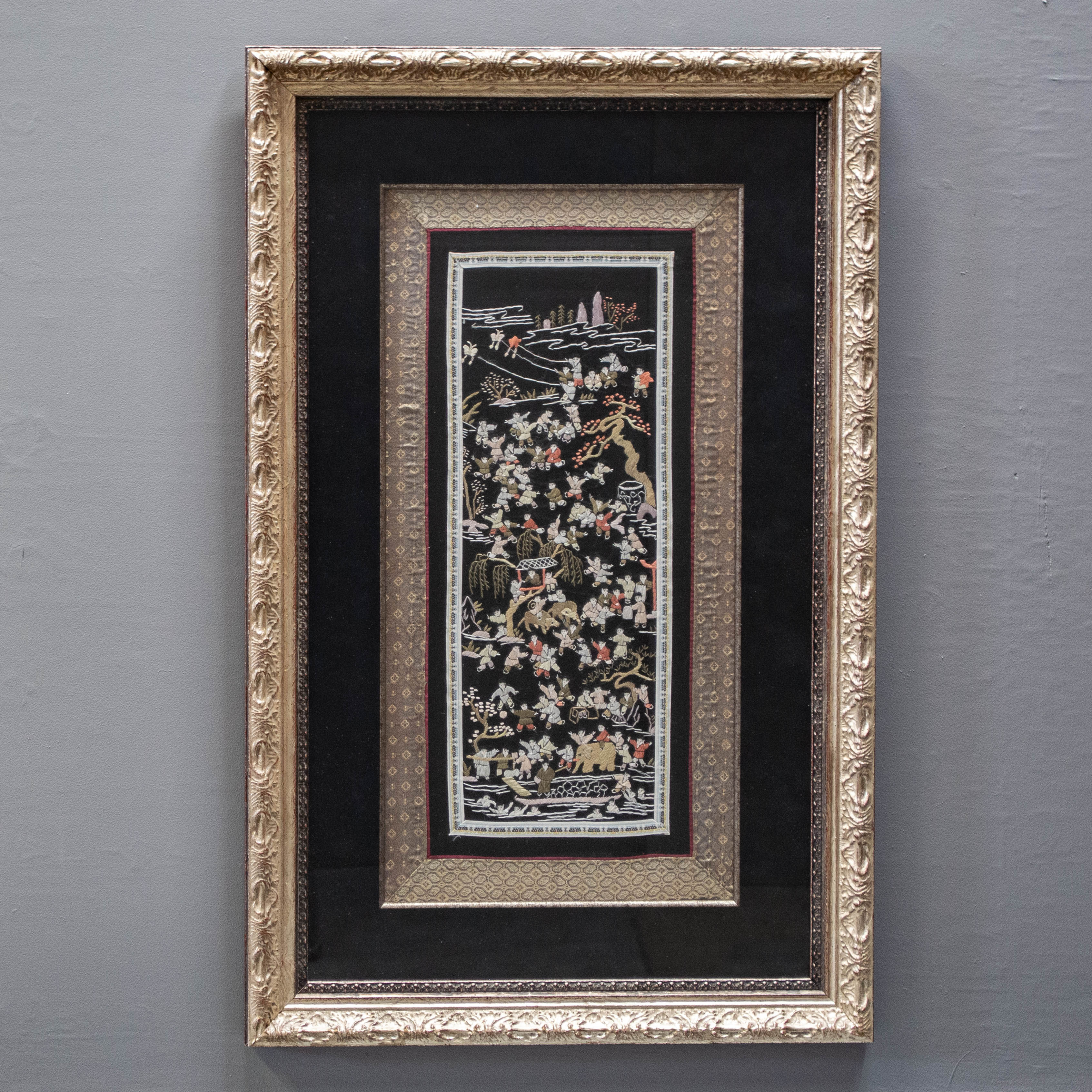 Framed & Matted Chinese Embroidery