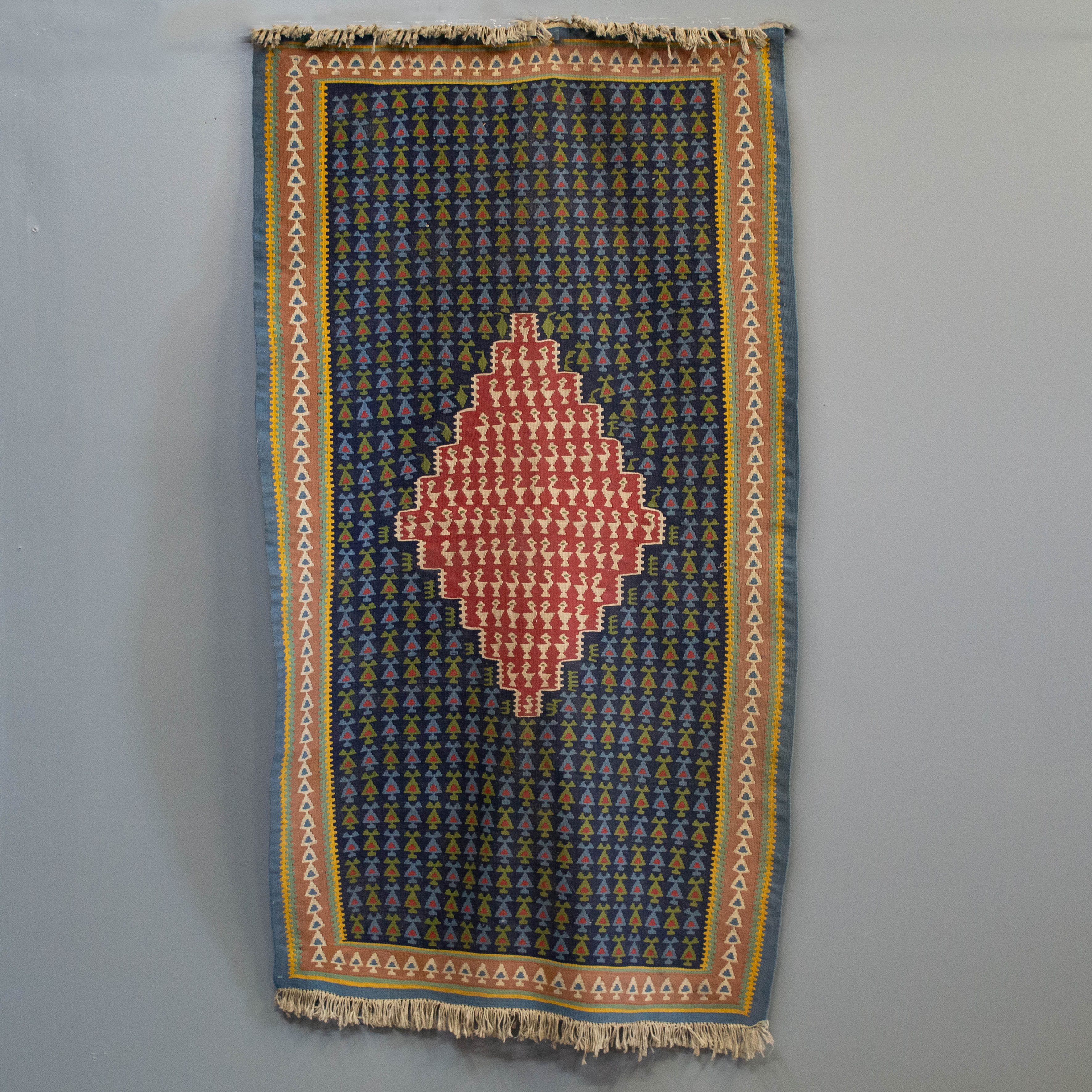 Vintage Middle Eastern Flatweave Kilim