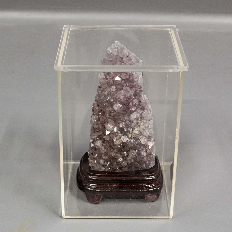Thumbnail: Amethyst Crystal Cluster on Wood Stand