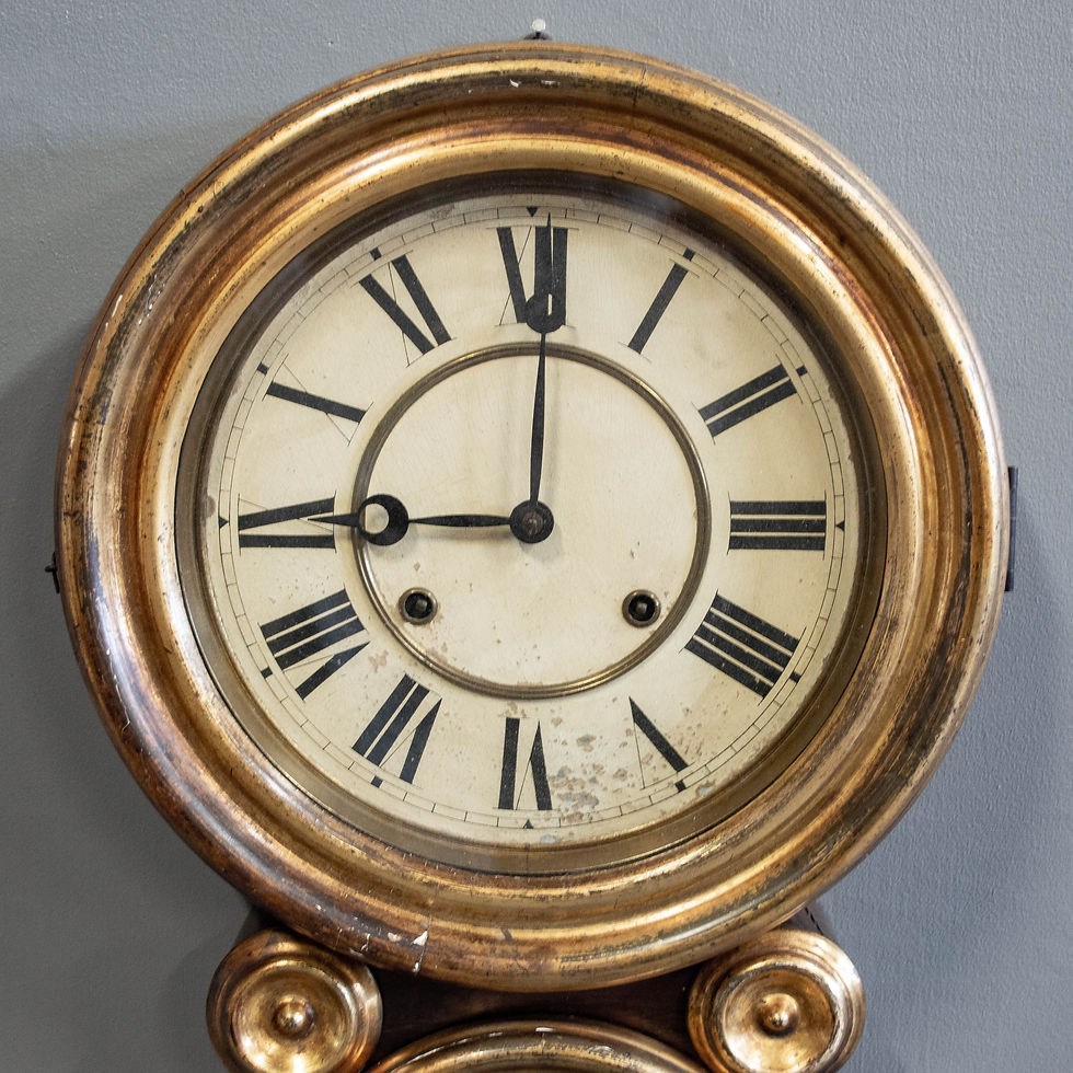 Thumbnail: Antique Ingraham & Co 8 Day Clock