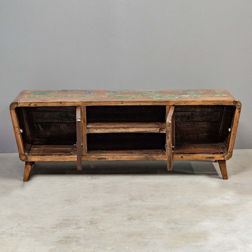 Thumbnail: Contemporary Boat Wood 2 Door Sideboard