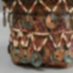 Thumbnail: Antique Dayak Beaded Coin Basket