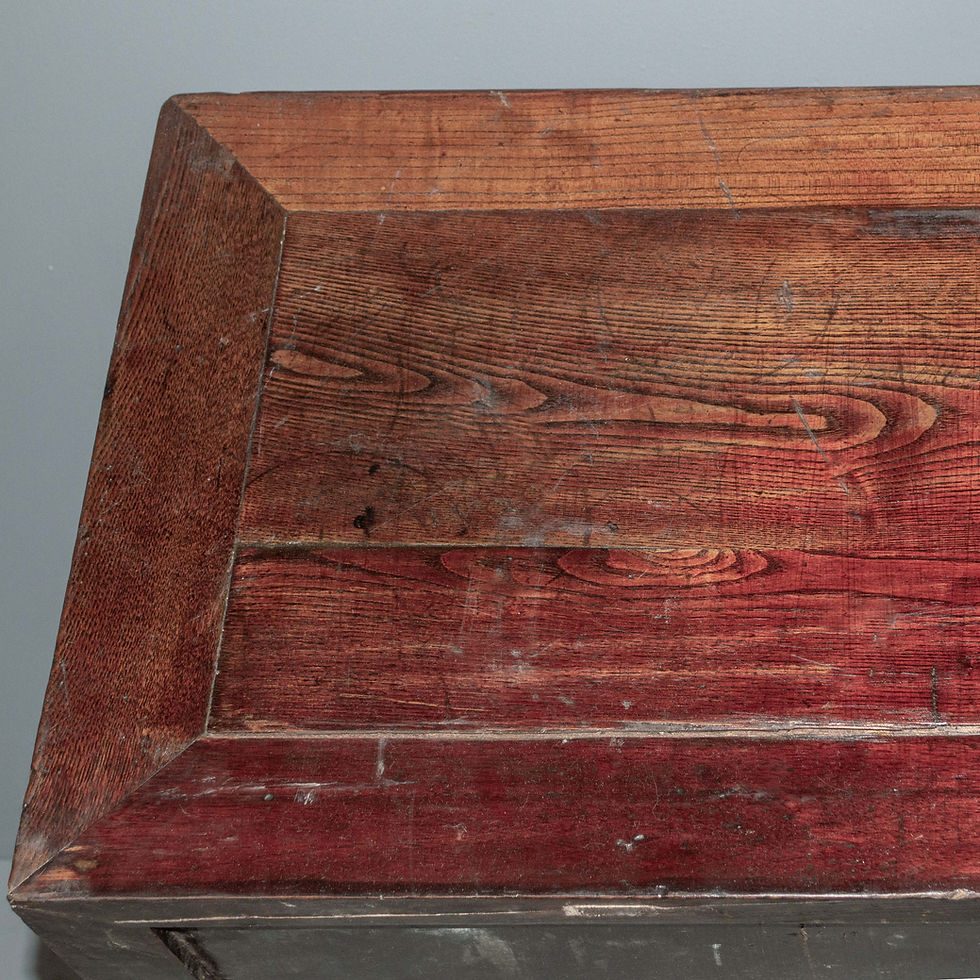 Thumbnail: Antique Carved Chinese Red Lacquered Cabinet