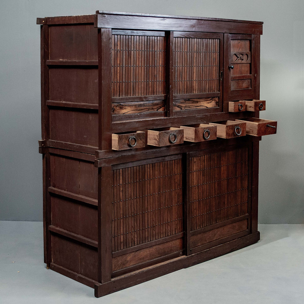 Thumbnail: Antique Japanese Goshu Mizuya Tansu