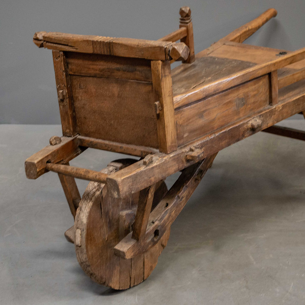 Thumbnail: Antique Chinese Elm Wheelbarrow