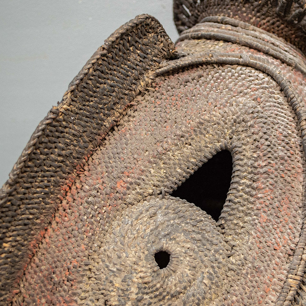 Thumbnail: Woven & Painted Abelam Baba Tagwa "Yam" Mask From PNG