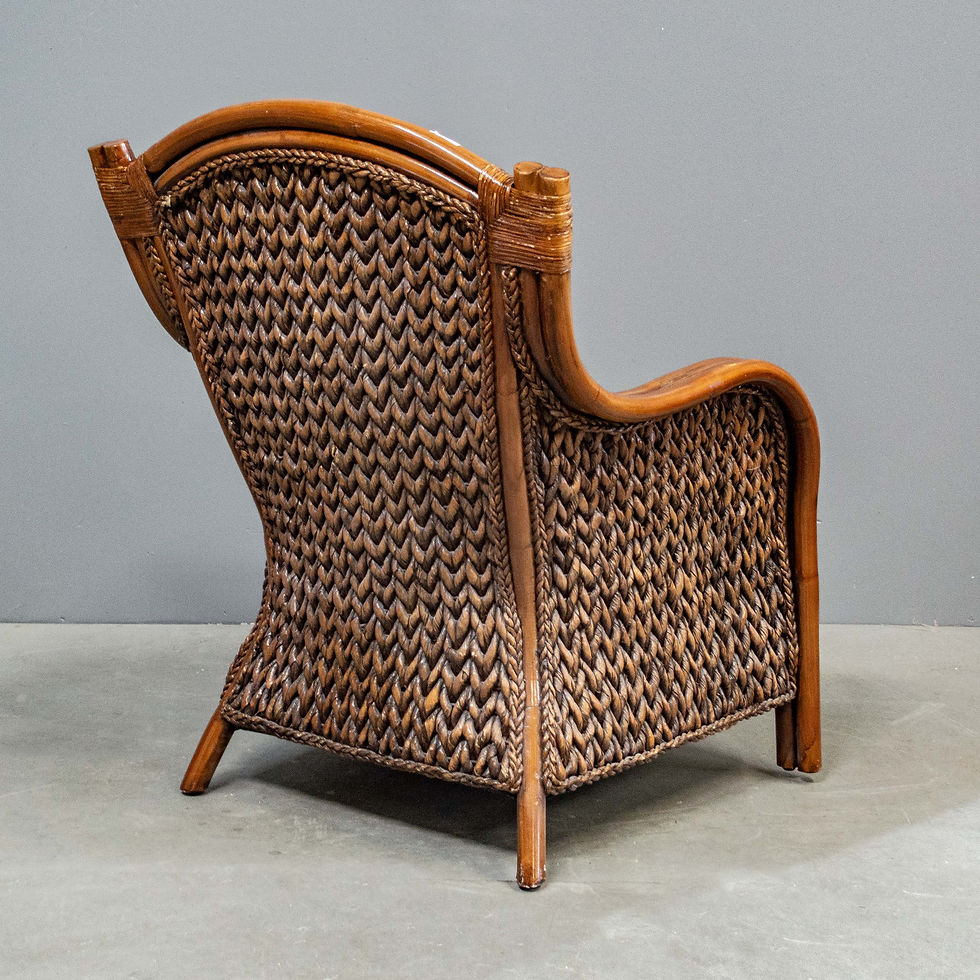 Thumbnail: Contemporary Woven Wicker Arm Chair