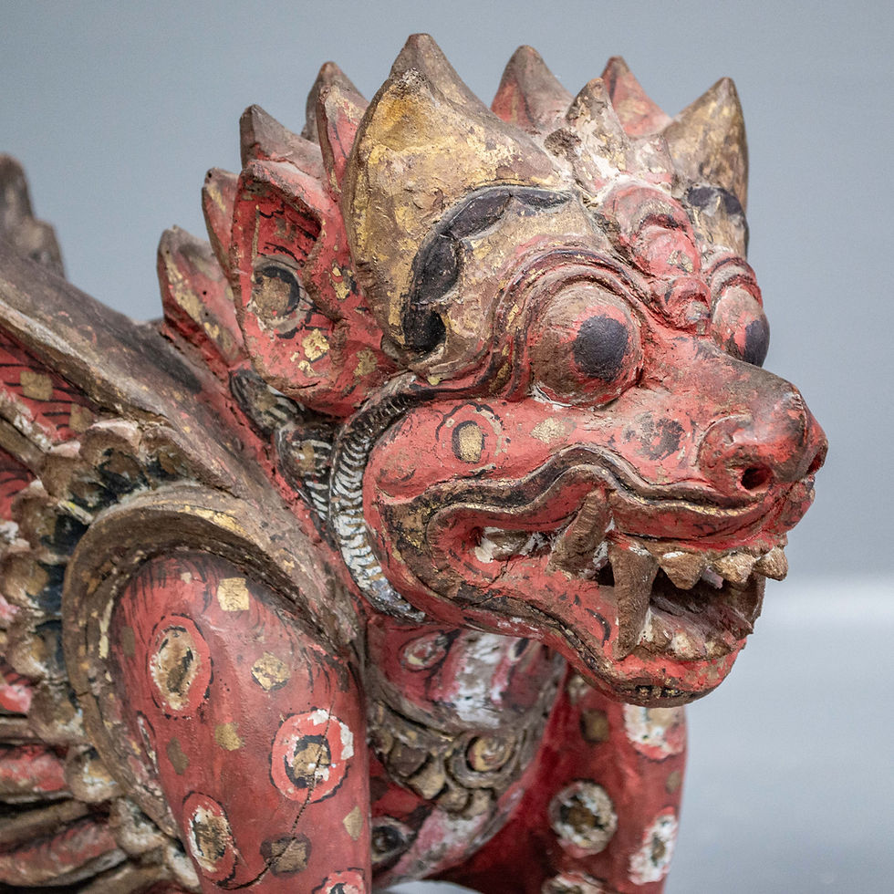 Thumbnail: Vintage Balinese Singa Barong Sculpture