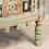 Thumbnail: Distressed Painted Rajasthani Nightstand Cabinet