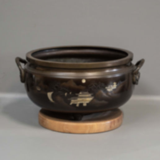Large Chinese Cast Bronze Censer