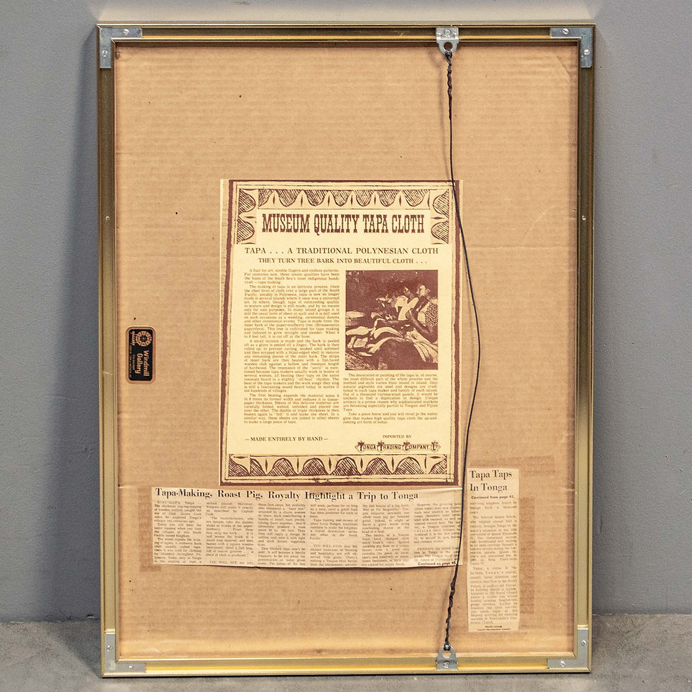 Thumbnail: Framed Fijian Tapa Cloth