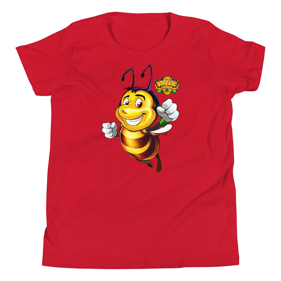 Thumbnail: JAYCE THE BEE: Bee Amazing Youth Short Sleeve T-Shirt