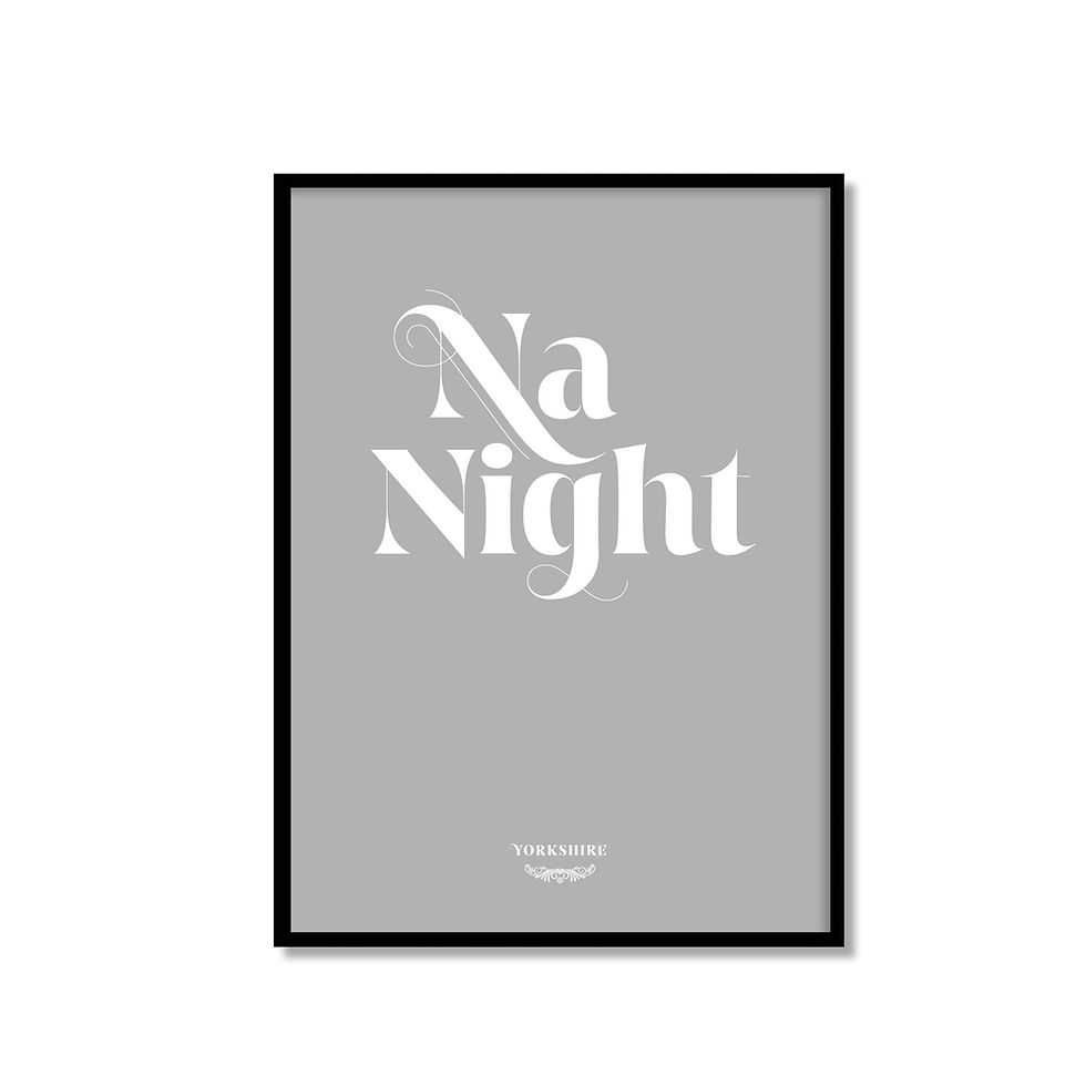 Thumbnail: Framed print with Na Night, GOOD NIGHT Sleep Tight