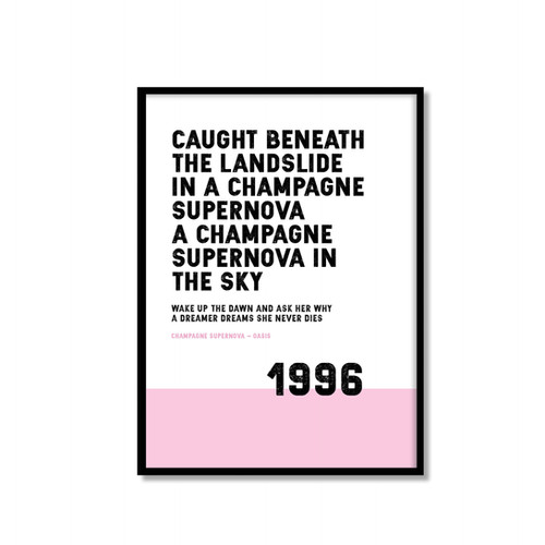 Champagne Supernova - Oasis | jamartworks