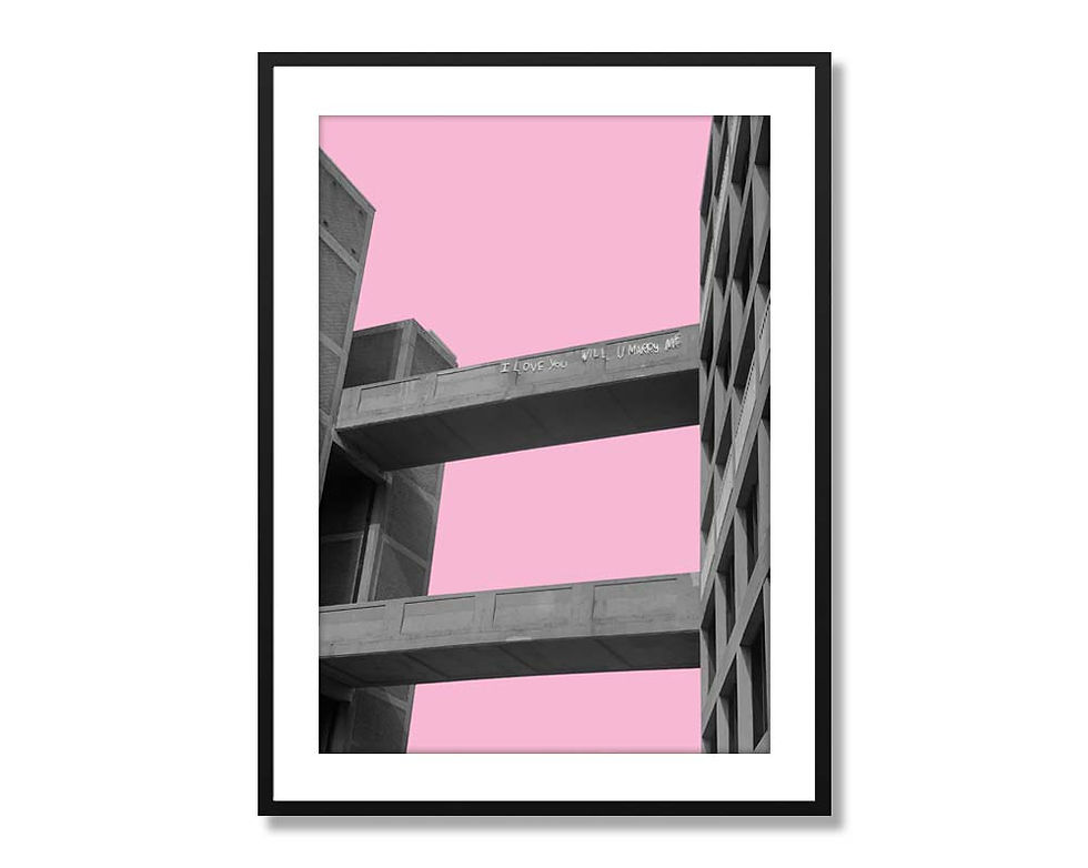 Thumbnail: "Will you marry me" Park Hill Flats, Sheffield Photographic Print