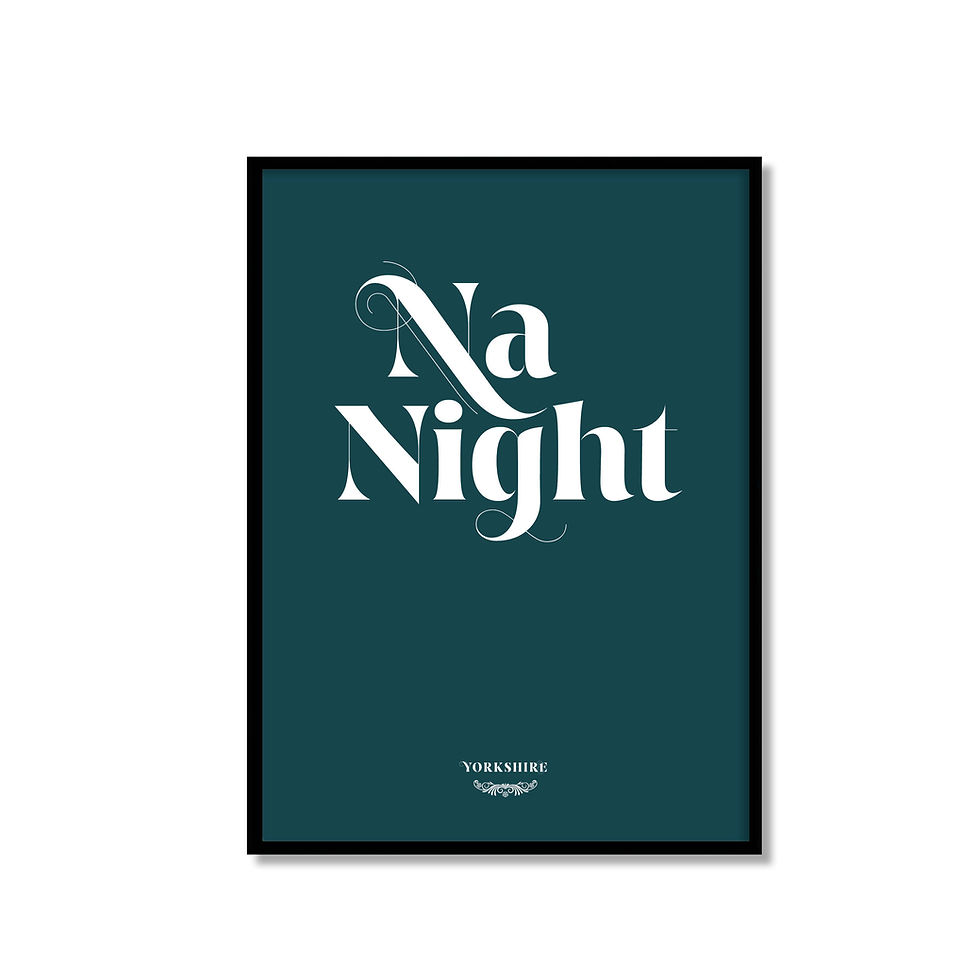 Thumbnail: Na Night Yorkshire saying Christmas card