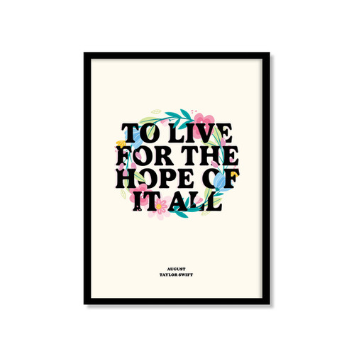 Autumn Taylor Swift Lyrics Print | jamartworks