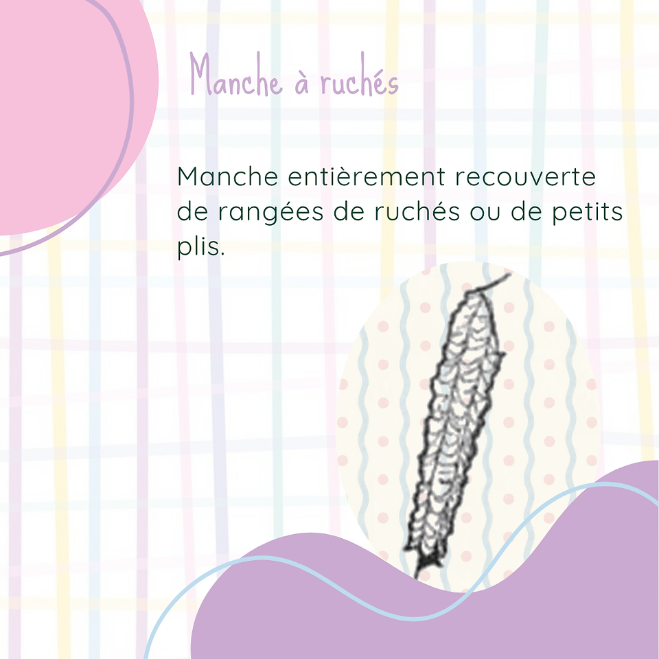 Manches à ruchés