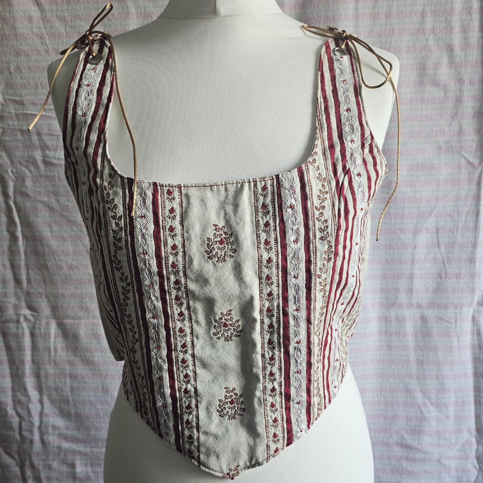 Corset Fleurette rouge
