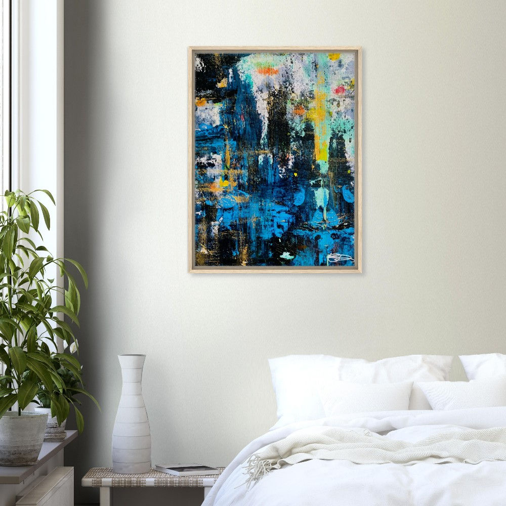 "Bloom Where You're Planted" Framed Canvas