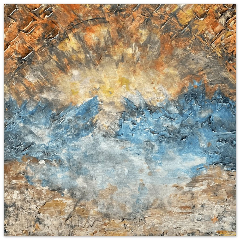 "Sunrise, Sunset" Museum-Quality Matte Paper Poster 50x50 cm / 20x20″