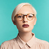 A Woman Wearing Glasses