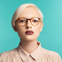 A Woman Wearing Glasses