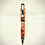 Thumbnail: Handmade Cigar Style Ballpoint Pen in Chrome Finish trimmed with Texas Color Acrylic Full Image