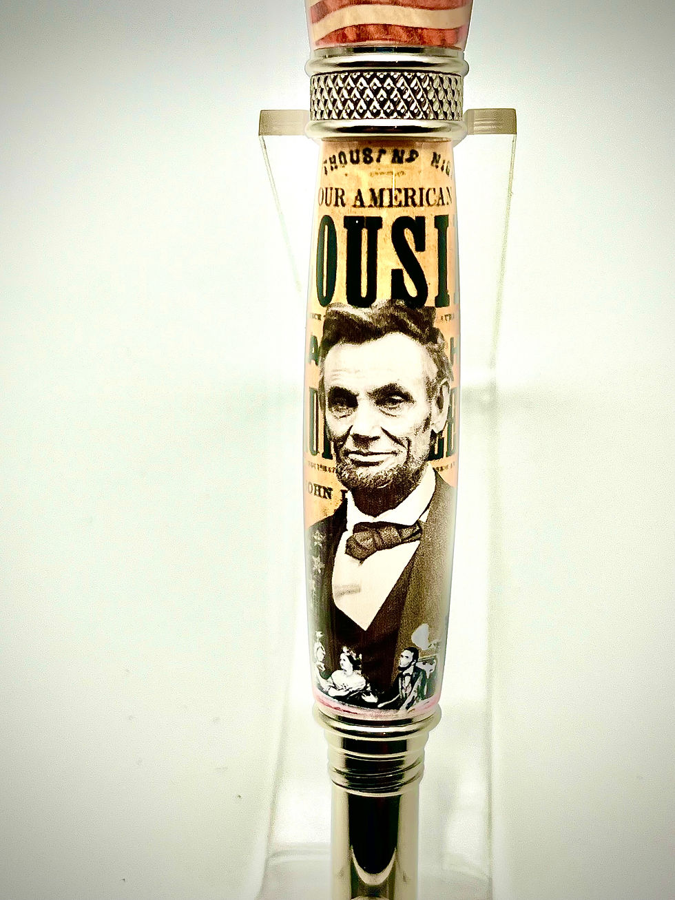 Thumbnail: Handmade Historical Wood Rollerball Pen