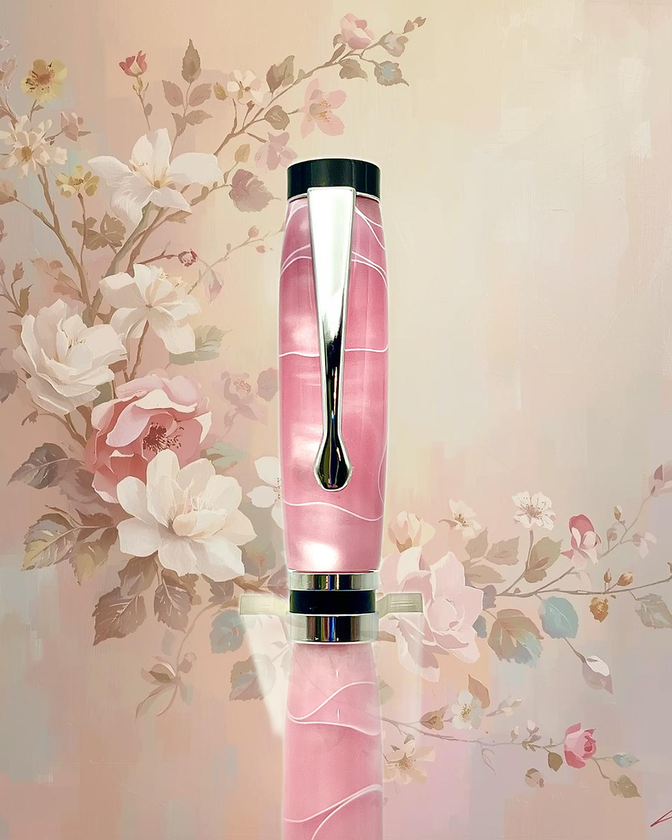Handmade Pink Acrylic Ballpoint Pen