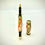 Thumbnail: Handmade Fountain Pen Metro Style Antique Bronze Finish Colorful Acrylic Full View Cap Removed