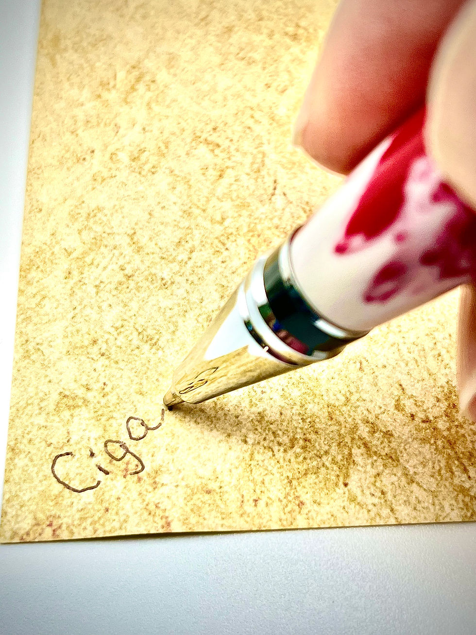 Thumbnail: Handmade Alabama Team Color Ballpoint Pen Houndstooth