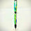 Thumbnail: Handmade Classic Twist Ballpoint Pen in Chrome Finish with Vibrant Swirl Acrylic