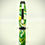 Thumbnail: Handmade Cigar Style Ballpoint Pen in Chrome Finish trimmed with Packer Color Acrylic Thumbnail