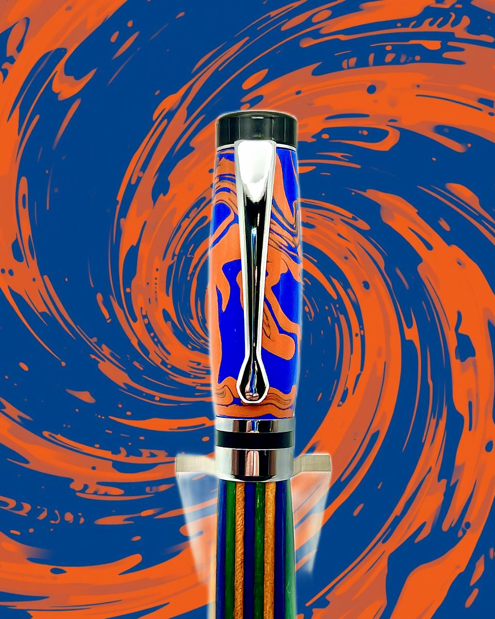Handmade Florida Team Color Rollerball Pen