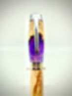 Handmade Purple Hybrid Rollerball Pen