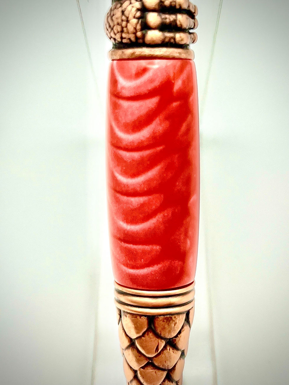 Thumbnail: Handmade Dragon Ballpoint Pen Red