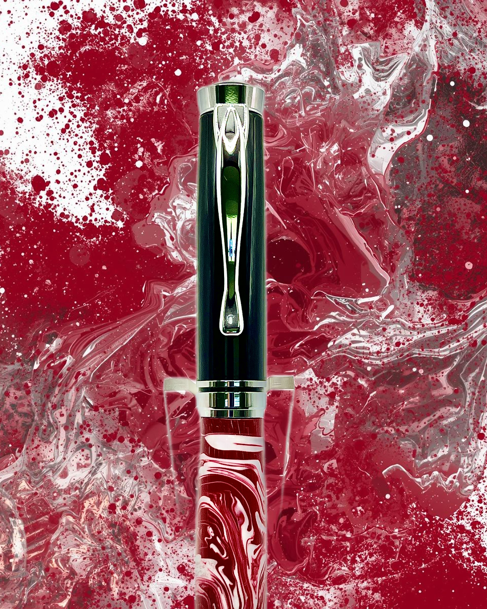 Handmade Alabama Team Color Rollerball Pen