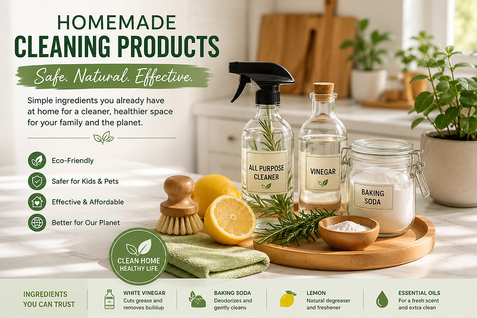 Homemade Cleaning Products You Can Safely Use at Home