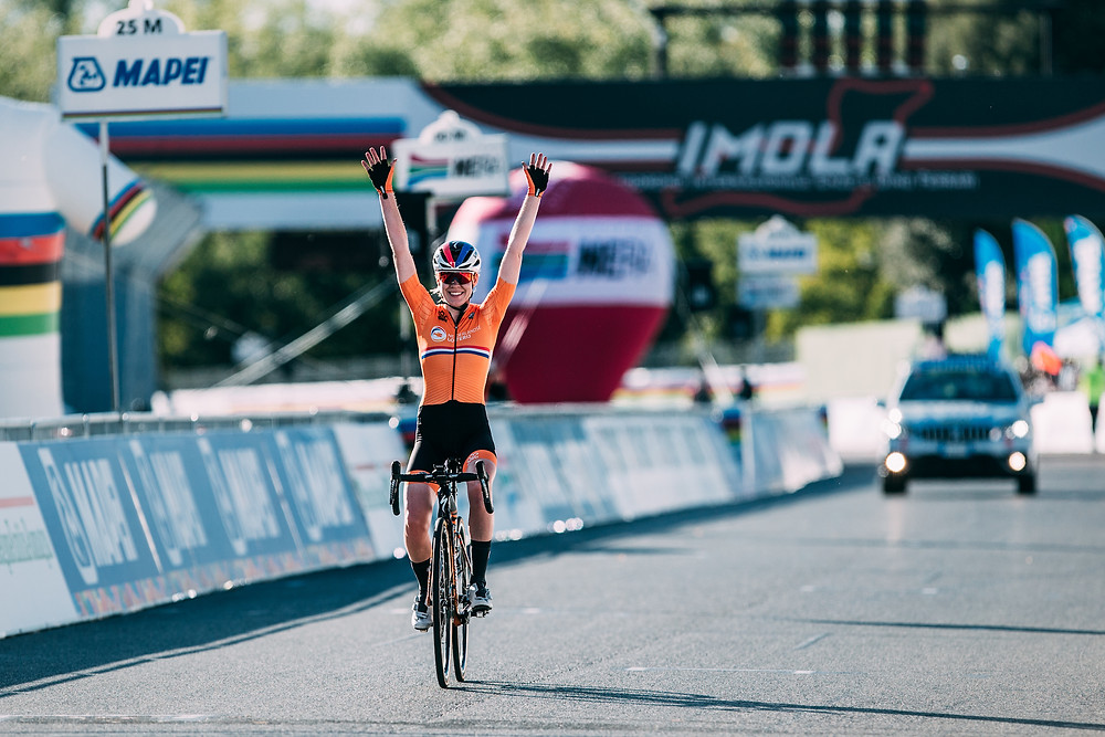 Anna van der Breggen become's world champion 2020.