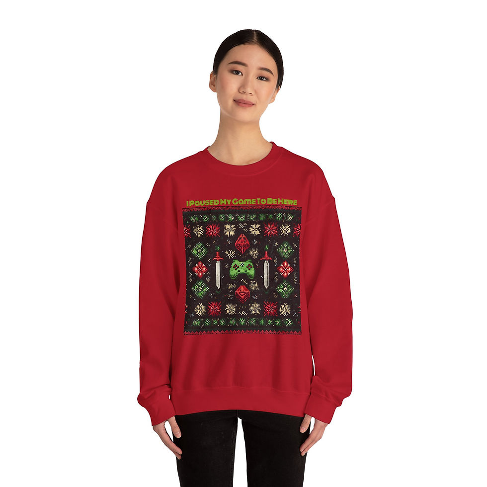 Thumbnail: Gamer's Ugly Holiday Sweater Crewneck