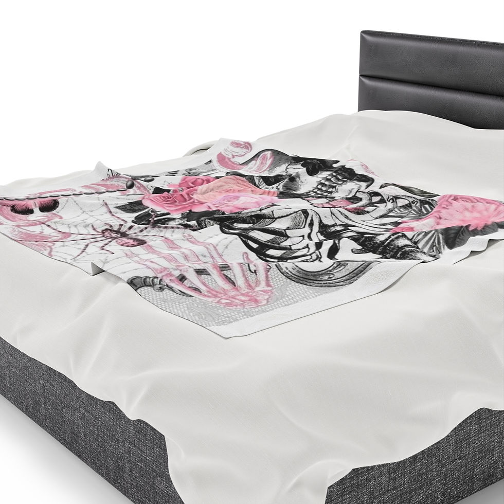 SSRLoot Gothic Velveteen Plush Blanket