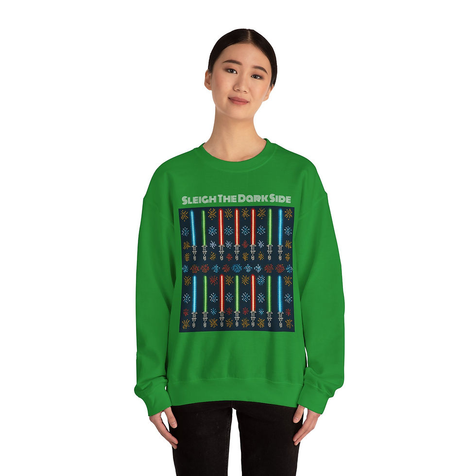 Thumbnail: Sleigh the Dark Side Sweatshirt Lightsaber Holiday Crewneck