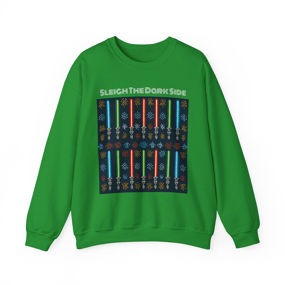 Thumbnail: Sleigh the Dark Side Sweatshirt Lightsaber Holiday Crewneck