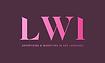 LWI pink gradient logo symbolizing a creative multilingual marketing agency specializing in advertising and transcreation.