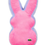 Thumbnail: Rear of Pink and Purple 12in Personalized Easter Bunny Plush Peep