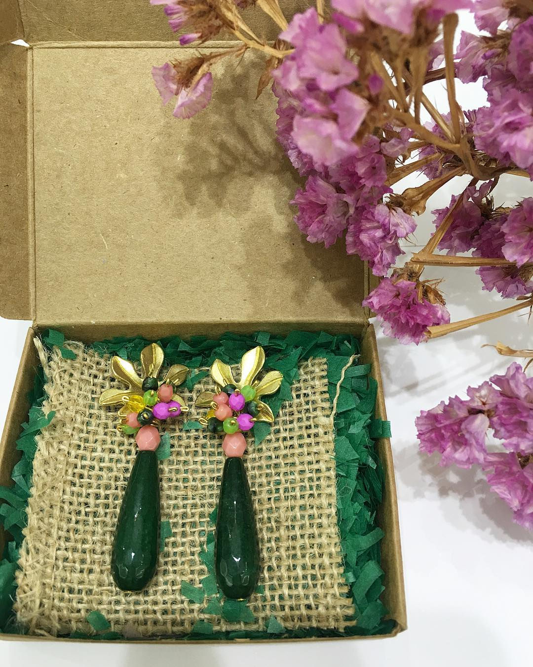 Pendiente Hoja de parra