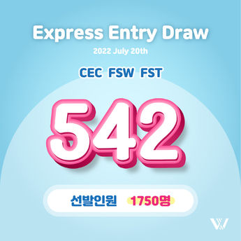 [ Express Entry ] 542점 / 1750명 추첨