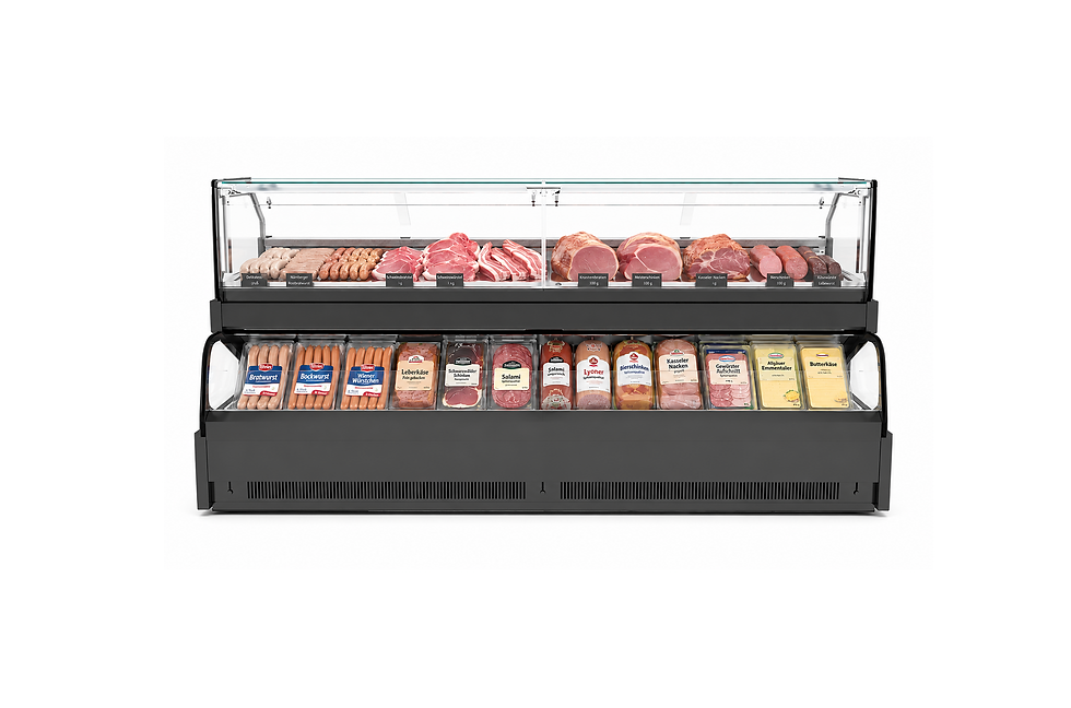 Miniaturbild: MODENA DOUBLE INOX KÜHLTHEKE | -1/+3 °C, externes Kühlaggregat